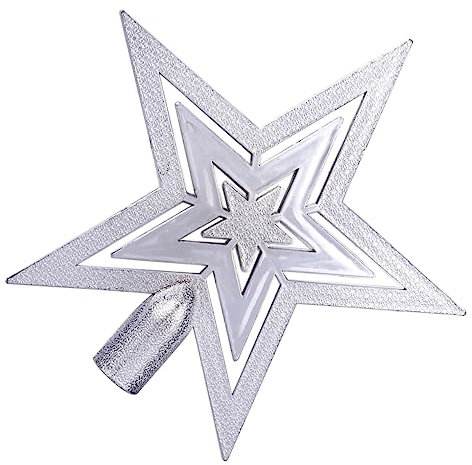 Cabilock Stella Puntale Per Albero Di Natale Decorazione Superiore Dell'albero Di Natale Puntale Stella Dell'albero Di Natale Cima Dell'albero Ornamento Pentagramma Accessori