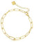 Made by Nami Armband Damen Gold im Paperclip-Stil aus Edelstahl 16 + 4 cm Länge Wasserfester Schmuck Geschenk Freundin
