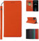 CAVOR HandyHülle kompatibel mit iPhone 12/12 Pro Hülle,Flip Echtleder Geldbörse Handyhülle,[3 Kartenfächer][Magnetisch][RFID Blocker],Klapphülle kompatibel mit iPhone 12/12 Pro - Orange