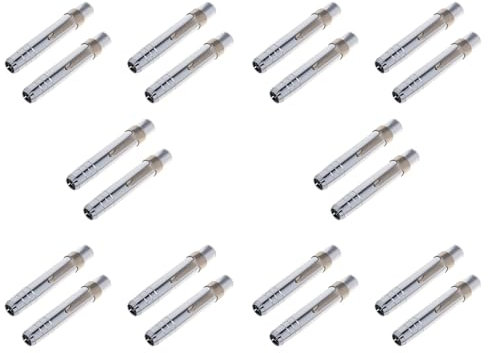 Oladfiop 20 PCS Silber Aluminiumlegierung Kreide Keeper Holder