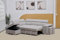 Grey-Beige-Black Fabric Multi-functional L Shape Corner Sofa Bed-Cheap Left & Right Suite set With Storage And Stools & Ottoman for Livingrooms (Grey, Right Hand Side)