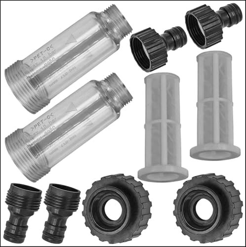 Wasserfilter für Hochdruckreiniger Pumpe Garten Schlauch Wohnmobil Caravan Boot Wohnwagen Camping Adapter passt zu Kärcher Gardena