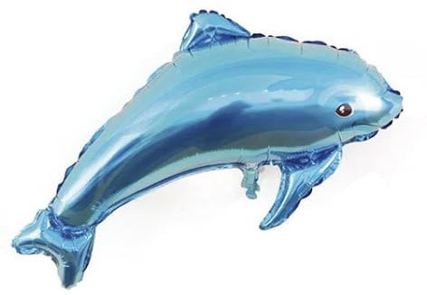 Folienballon Delfin, 76 x 40 cm, blau