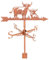 SUPERDANT Wetterhahn Mit Hochlandrindern Wetterfahne Für Rinder Aus Metall Schuppen Weather Vane Mit Tiermotiv Wetterfahnen Den Garten Dekor Für Bauernhaus Garten Außenbereich Hof Dach Dekor