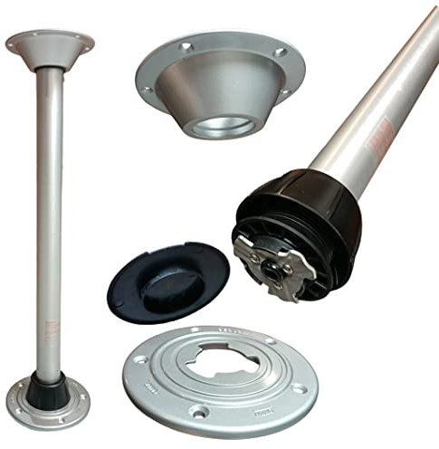 Pieds de table amovibles et réglables pour table de camping de voyage, 65 cm, argenté