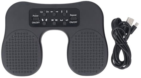 Musik Page Turner Pedal, Silent Wi Fi BT USB C Kabelverbindung, Individuelles Fußpedal für Tablets, Telefone, Klaviertastaturen