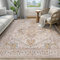 Miljgte Teppich Wohnzimmer 120x160CM, Teppich Schlafzimmer, rutschfest Vintage Retro Boho Chic, Waschbare Kurzflor Flauschiger Teppiche für Wohnzimmer, Esszimmer, Büro & Kinderzimm