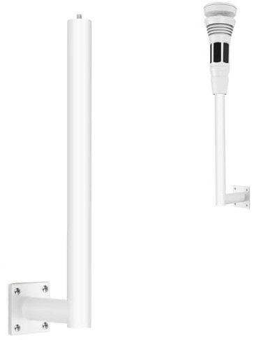 Mippko Universal Mount for Tempest Weather Station,Outdoor Weather Proof Aluminium Alloy with 1/4-20 Threaded Screw Mount, Easy Installation Drilling Hole,1 Pack White