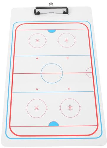 TOGEVAL Eishockey-strategiehilfe PVC-schreibtafel Für Trainer-trainingssitzungen