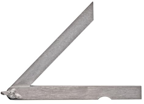ASIMETO Stellwinkel 500 mm Schmiege, verzinkt, 3-teilig, Winkelmesser