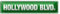 Hollywood Blvd. | Blechschild | Nostalgie | 10 x 46cm