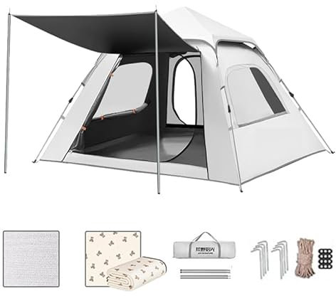 WpTGEX Camping Tent For MINI Clubman 2007-2023 2024 2025, Man Tent With Porch, Deluxe Lightweight Awning, Festival Dome Tent, Pop-Up Car Family Tents Space For A Table And Chairs,240 * 240 * 155