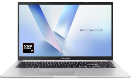ASUS Vivobook 15 AMD Ryzen 7 170 16GB RAM 512GB SSD 15.6 W11 H Laptop | 15.6 Full HD display | 16GB RAM | 512GB SSD | Windows 11 Home | Fast Ryzen 7 performance for work, study and entertainment.