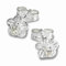SilberDream Ohrringe 6mm Damen Silber Ohrstecker Blume Zirkonia weiß SDO543W Silber Ohrstecker