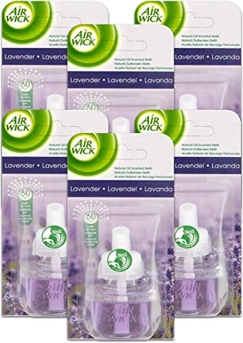 Air Wick |Purple Lavender Meadow |Plug In Electrical Air Freshener Refills| 19ml |Pack of 6 |Lasts up to 600 days