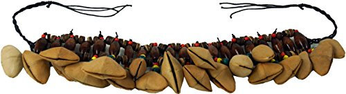 GURU SHOP Exotische Rassel Cha Cha Nut für das Fußgelenk - Armband Fußkette 1, Braun, 6x21x4 cm, Musikinstrumente