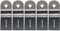 Multi Tool Blades 35mm Wide Bi-Metal for Wood| Plastic and Soft Metals 5 Pack Fits Milwaukee, Ryobi, Silverline, Terratek, Tooltec, Wolf and Worx by Ufixt