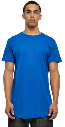 Urban Classics Herren Shaped Long Tee T-Shirt, Blau (brightblue), L