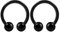 KJM FASHION 2 STK Flexibles Acryl Circular Barbell 1,2 mm 16 g 8mm 5/16 3mm Acryl Kugel Cartilage Septum Nose Lip Ohrringe Piercing Schmuck 3561