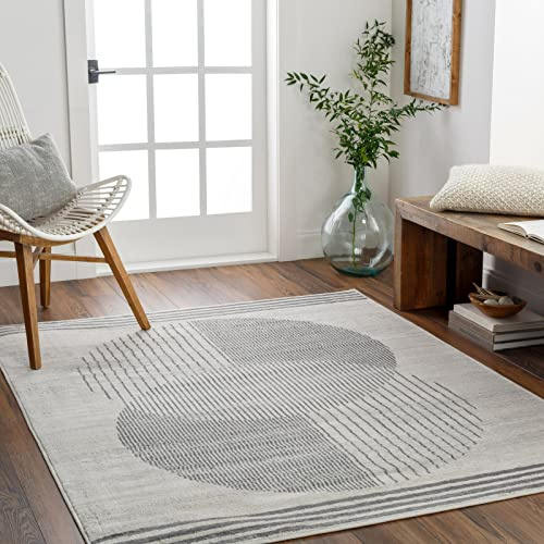 Livabliss Enso Mombasa Geometric Rug – 160x215 cm, Cream, Grey & Beige