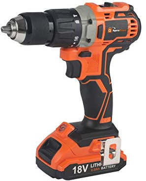 Taladro BRUSHLESS Percutor a Batería, 44Nm Taladro Atornillador 18V, 2 Baterías 2.0Ah, 1h Cargador Rápido, 16+2 Ajustes Par