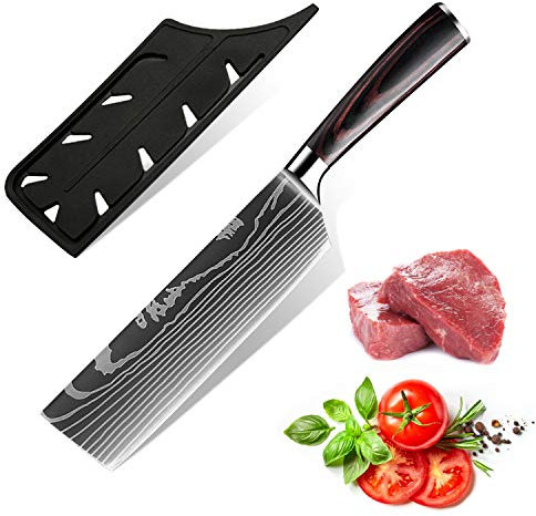 18cm Spickmesser Küchenmesser, Scharfe Kochmesser aus Edelstahl in Mehreren Größen mit Bequemen Griff, Kochmesser Gegen Rost für die Küche/das Restaurant zu Hause (G)