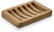 SUBEKYU 【Teak】 Portasapone da bagno in legno per sapone da bar, portasapone drenante in legno per doccia, salva-sapone e vassoio, set da 1