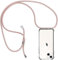 CHIMUCO Handykette Hülle kompatibel mit iPhone 13, Handyhülle Handy Necklace Hülle mit Band Schutzhülle Kordel zum Umhängen Transparent Weich TPU Silikon Tasche Case for iPhone 13, Rosé Gold