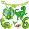 Geburtstagsdeko 6 Jahre Junge Kindergeburtstag Deko Jungen 6 Jahre Geburtstag Deko Junge Dino Folienballon 6