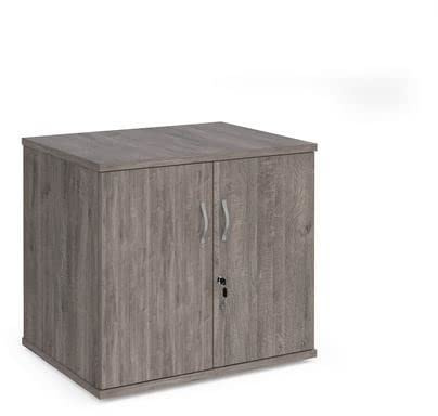 Office Monster Etna double door desk high cupboard 600mm deep - grey oak