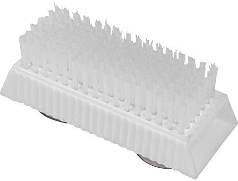 Nail Brush with Built in Suction Pads - Finger Scrubbing Brush - Compact & Lightweight - Independent Cleaning Aid