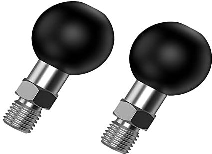 Sptchapn 1 Ball Mount Holder Portable Tripod Ball Adapter Motorcycle ATV Rear View Mirror Screw Ball Head with Threaded Bolt 3/8-16 Compatible with Ram Mounts (SZ-M3/8) 2 sets