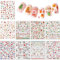 9 Blätter Nagelsticker Weihnachten, Nagelsticker Selbstklebend Set, Nailart Sticker Gelnägel, Nail Sticker Nagelaufkleber, Nagel Stickers Frauen Kinder Mädchen DIY Weihnachten Dekoration Art Aufkleber