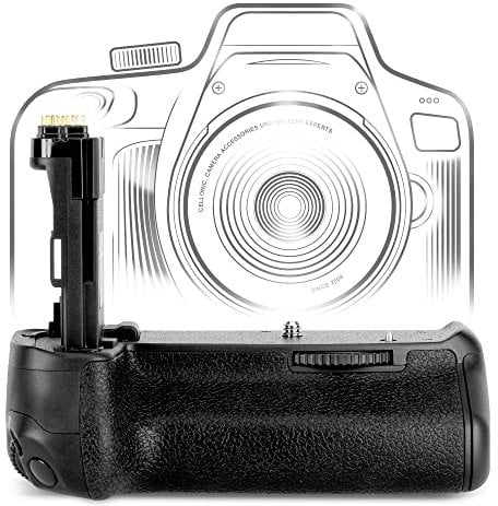 CELLONIC BG-E14 Battery Grip Compatible for - Camera Vertical Grip for Batteries - Multifunction Portrait Handle Backup Battery Holder