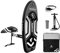 Spatium Hydrofoil Board zum Surfen mit Zubehör Pumpe, Rucksack, Safe Leash, Fix Kit Wing Foil Board Surf 100L Hydrofoil Surfboard Dunkelgrau