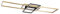 Trio Leuchten LED Deckenleuchte Irvine 620010408, Metall Messing matt, inkl. 60 Watt LED, Fernbedienung, Dimmer, Nachtlicht