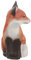 Ciieeo Fuchs-Gartenstatue Fuchsfigur Fuchs-Statue Badezimmerdekorationen Mini-Ornamente Fuchs Dekor hölzerne Handwerksstatue Schreibtisch Kunsthandwerk dekoratives schmücken Tier