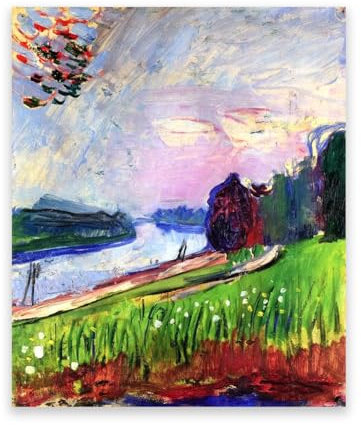RYLJCZ Berühmte Wandkunst von Matisse – Copse of the Banks. Abstrakte Kunstdrucke. Reproduktion von Ölgemälden. Leinwandbild für Wohnzimmerdekoration, 80 x 105 cm (31,5 x 41,3), nur Leinwand