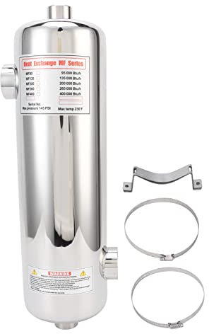 Riuulity Schwimmbad-Wärmetauscher-Ausrüstung, Heizung, Spa-Thermostat 60 KW für Pool-Schwimmbad-Wärmepumpen