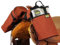 TrailMax Große Horn-Satteltaschen; Horn-Satteltaschen für Pferde; Trail-Reits-Satteltaschen für Western- & Endurance-Sättel; doppelt genäht, 600-Denier-Poly-Satteltaschen; Rost