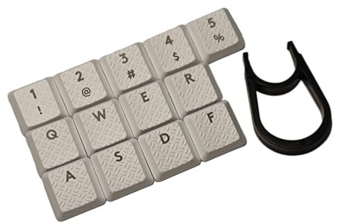 KASFDBMO Texturierte Tastaturen mit Hintergrundbeleuchtung, Ersatz für G813/G815/G915/G913 TKL RGB mechanische Gaming-Tastaturschalter, 13 Stück Gaming-Tastatur-Tastenkappen