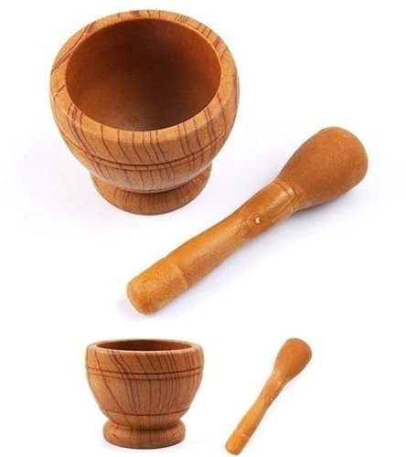 Mortero De Cocina Set de resina, mortero y mortero, ajo, hierbas, especias, mezcla, triturador, tazón, restaurante, herramientas de cocina Mortero Tradicional(Size2)