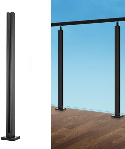 VEVOR BLLGZ03 Geländerpfosten Poteaux de Balustrade, Noir