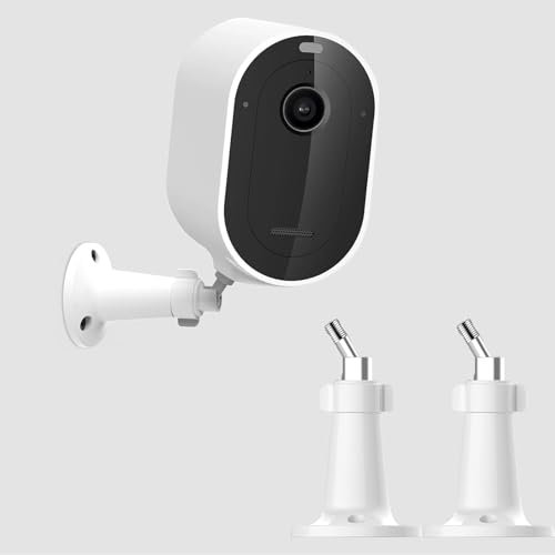Camera Wall Mount, Compatible with Ring Stick Up Cam Battery/Plug-in/Camera Pro Battery/Ring Indoor Cam (1st Gen), 360 Degree Adjustable Mount Bracket for Ring Outdoor Indoor Camera, 2 Pack