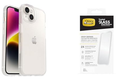 OtterBox Protective Sleek Case Apple iPhone 14 - clear - ProPack with Premium Tempered Glass Protector