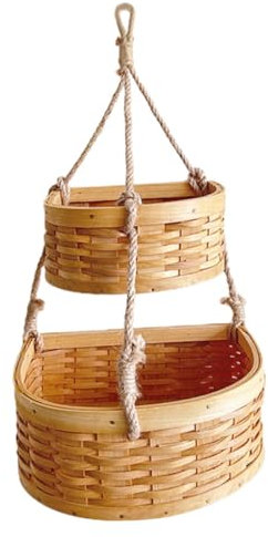 WATIIFUFU Aufbewahrungskorb für Küchenutensilien Erntekorb Ingwer Aufbewahrungskorb für den einzug kitchen storage basket Wandkonvektor Aufbewahrungskorb zum Aufhängen an der Wand