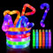 WinGluge 18 Piezas Tubos Sensoriales Niños, Tubo Elástico Multicolor, Juguetes Sensoriales de Tubos Pop Luminoso, Tubos Luminosos Pop, Luces Plegables Pop Tubes, Mini Tubos Pop Juguetes Sensoriales