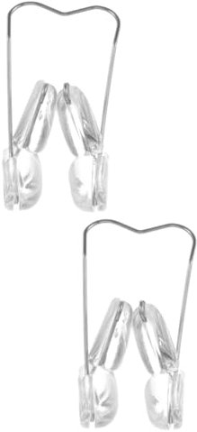 BELLIFFY 2 Pz fermaglio per il naso sollevatore booster piastra per il naso sollevamento Cintura molletta naso stringinaso clip per ponte nasale strumento di bellezza del naso Gel di silice