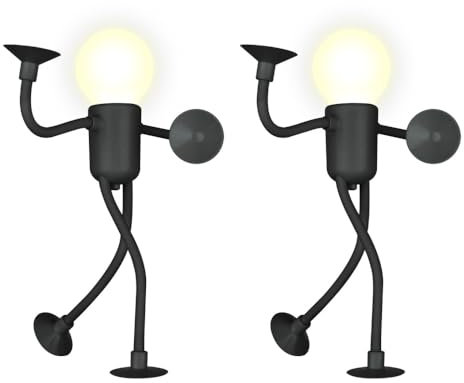 DONGKER Lustiges Sportler Nachtlicht, 2/4 Stück DIY Night Light mit veränderliche Form, Mini Nachtlichter mit Saugnapf für Zimmer für Erwachsene, Jungen und Mädchen, Weihnachtsdekoration