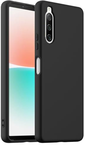 BRAND SET Hülle für Sony Xperia 10 IV, Magnetische Silikonhülle Kompatibel mit MagSafe, Stoßfest und Kratzfest, Handyhülle mit Mikrofaser-Innenfutter für Sony Xperia 10 IV Hülle (Tiefschwarz)